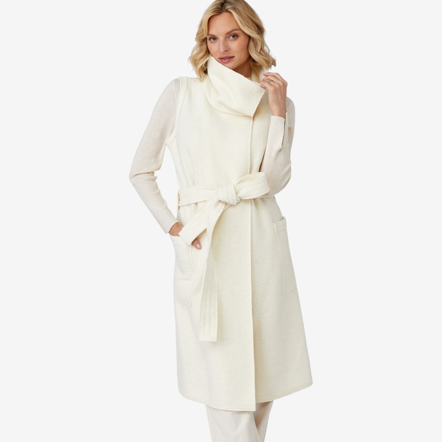 Image 123552_WHT.jpg, Product 123-552 / Price $209.99, Charlie Paige Wool Blend Belted Vest Dress from Charlie Paige on TSC.ca's Fashion department
