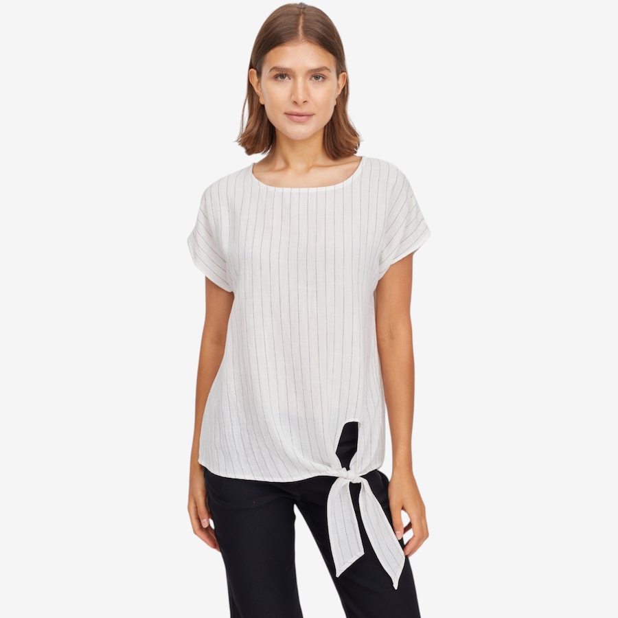 Image 123574_IVR.jpg, Product 123-574 / Price $69.99, Mr. Max Coastline Linen Blend Tie Front Top from Mr. Max on TSC.ca's Fashion department