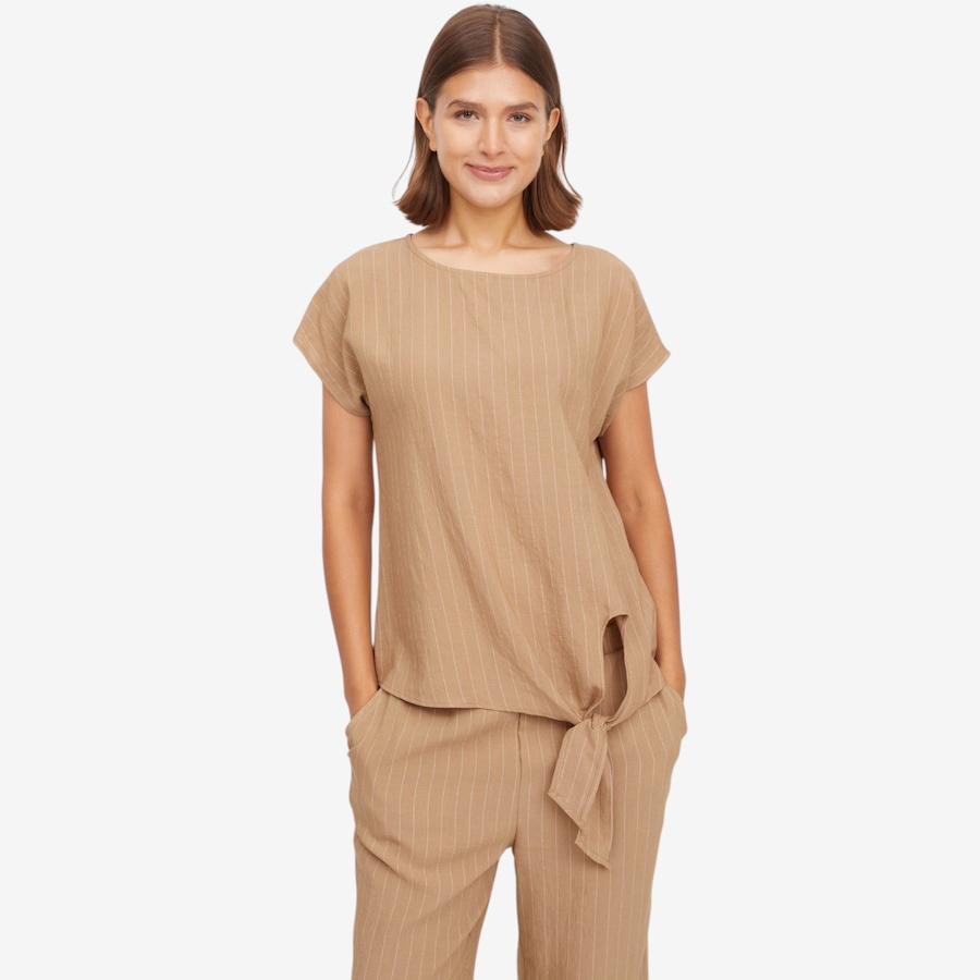 Image 123574_SAST.jpg, Product 123-574 / Price $69.99, Mr. Max Coastline Linen Blend Tie Front Top from Mr. Max on TSC.ca's Fashion department