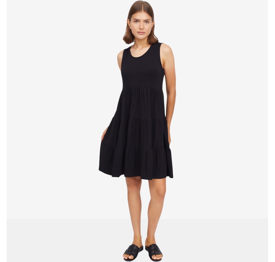 Image 123583_BLK.jpg, Product 123-583 / Price $79.99, Mr. Max Lydia Bamboo Jersey Multi-Tiered Summer Dress from Mr. Max on TSC.ca's Fashion department