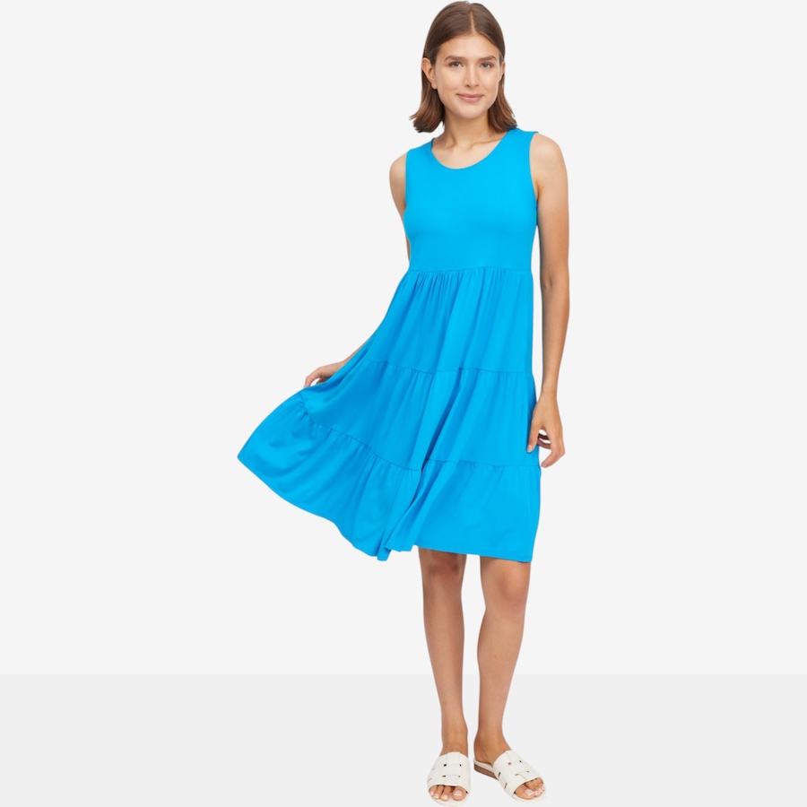 Image 123583_TRQ.jpg, Product 123-583 / Price $59.88, Mr. Max Lydia Bamboo Jersey Multi-Tiered Summer Dress from Mr. Max on TSC.ca's Fashion department