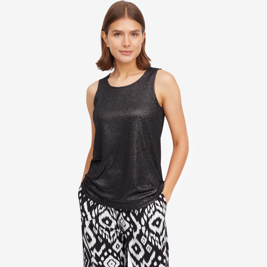 Image 123584_BLK.jpg, Product 123-584 / Price $49.99, Mr. Max Phoebe Shimmer Knit Tank Top from Mr. Max on TSC.ca's Fashion department