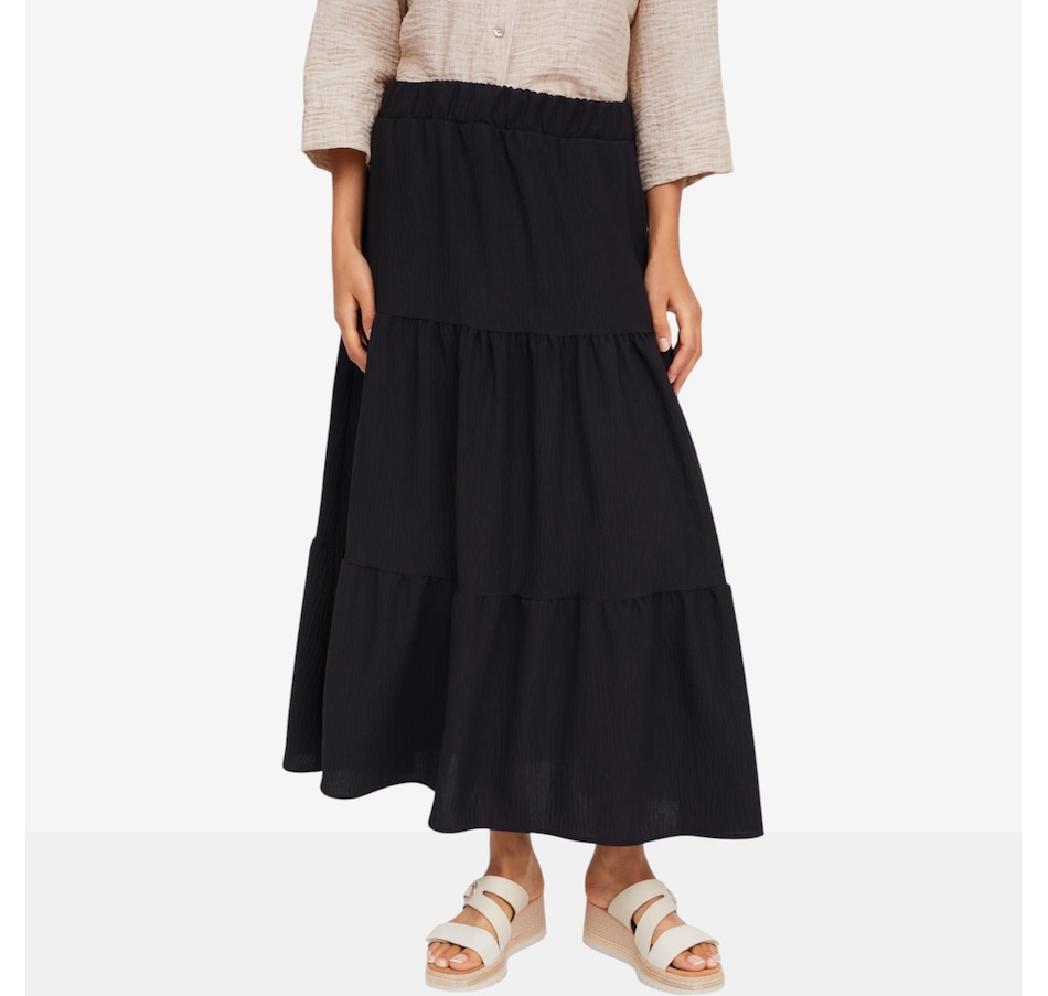 Image 123585_BLK.jpg, Product 123-585 / Price $79.99, Mr. Max Sophia Tiered Airflow Skirt from Mr. Max on TSC.ca's Fashion department