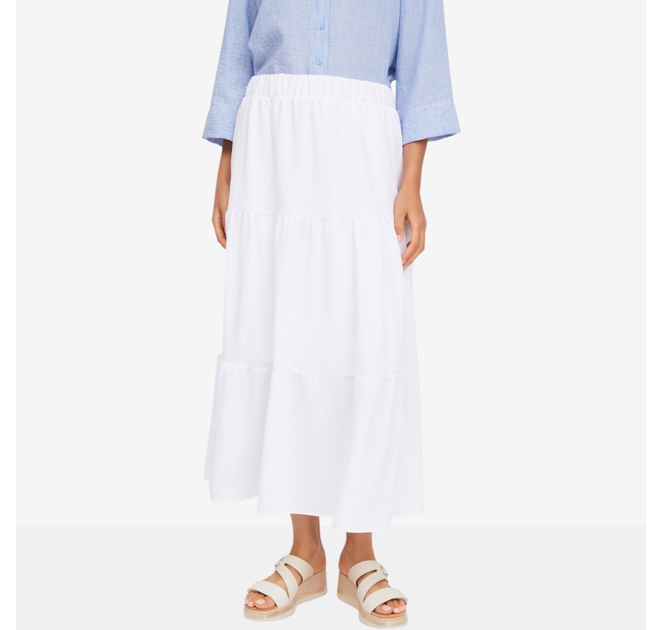 Image 123585_WHT.jpg, Product 123-585 / Price $79.99, Mr. Max Sophia Tiered Airflow Skirt from Mr. Max on TSC.ca's Fashion department