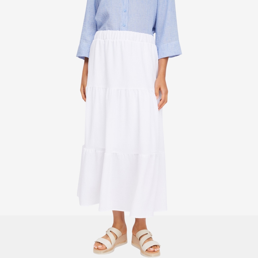 Image 123585_WHT.jpg, Product 123-585 / Price $59.99, Mr. Max Sophia Tiered Airflow Skirt from Mr. Max on TSC.ca's Fashion department