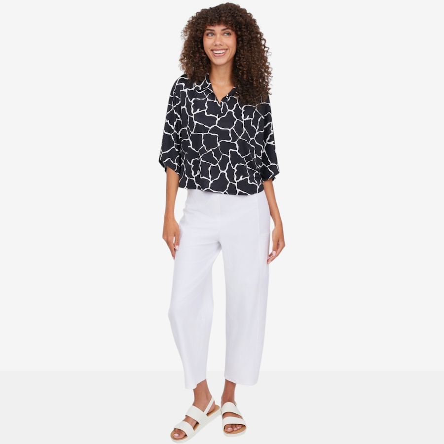 Image 123590_ALTMORE5.jpg, Product 123-590 / Price $69.99, Kim & Co. Brazil Knit Johnny Collar Poncho Top from Kim & Co. on TSC.ca's Fashion department