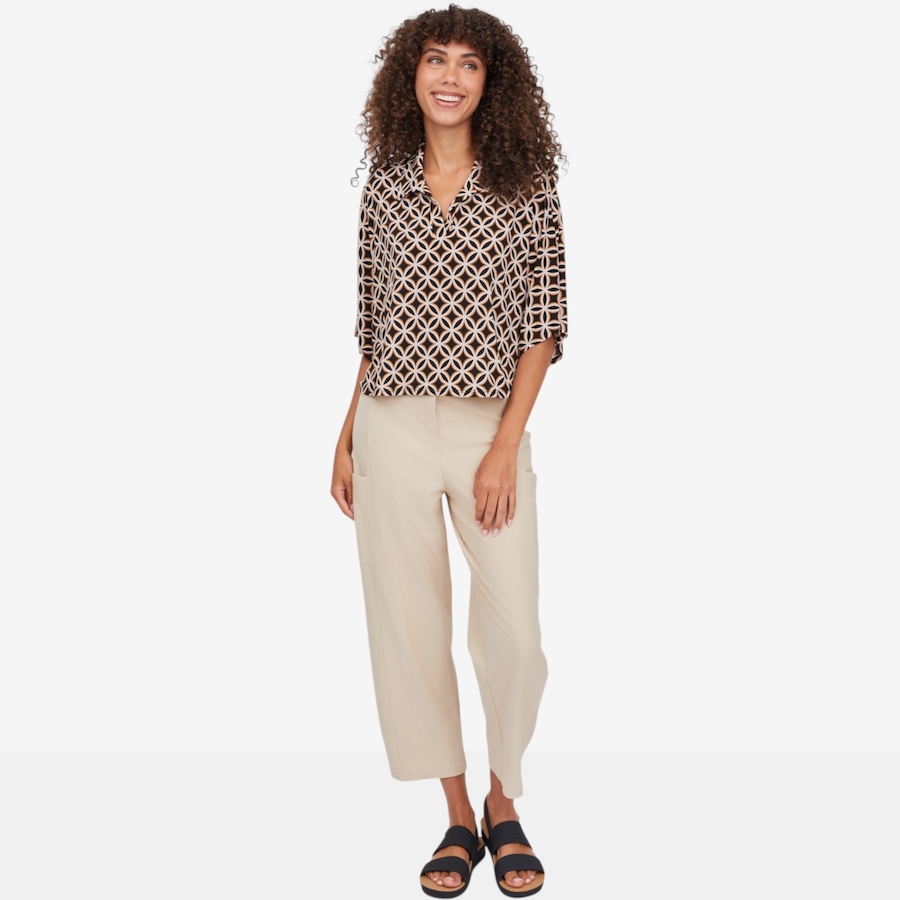 Image 123590_ALTMORE6.jpg, Product 123-590 / Price $69.99, Kim & Co. Brazil Knit Johnny Collar Poncho Top from Kim & Co. on TSC.ca's Fashion department