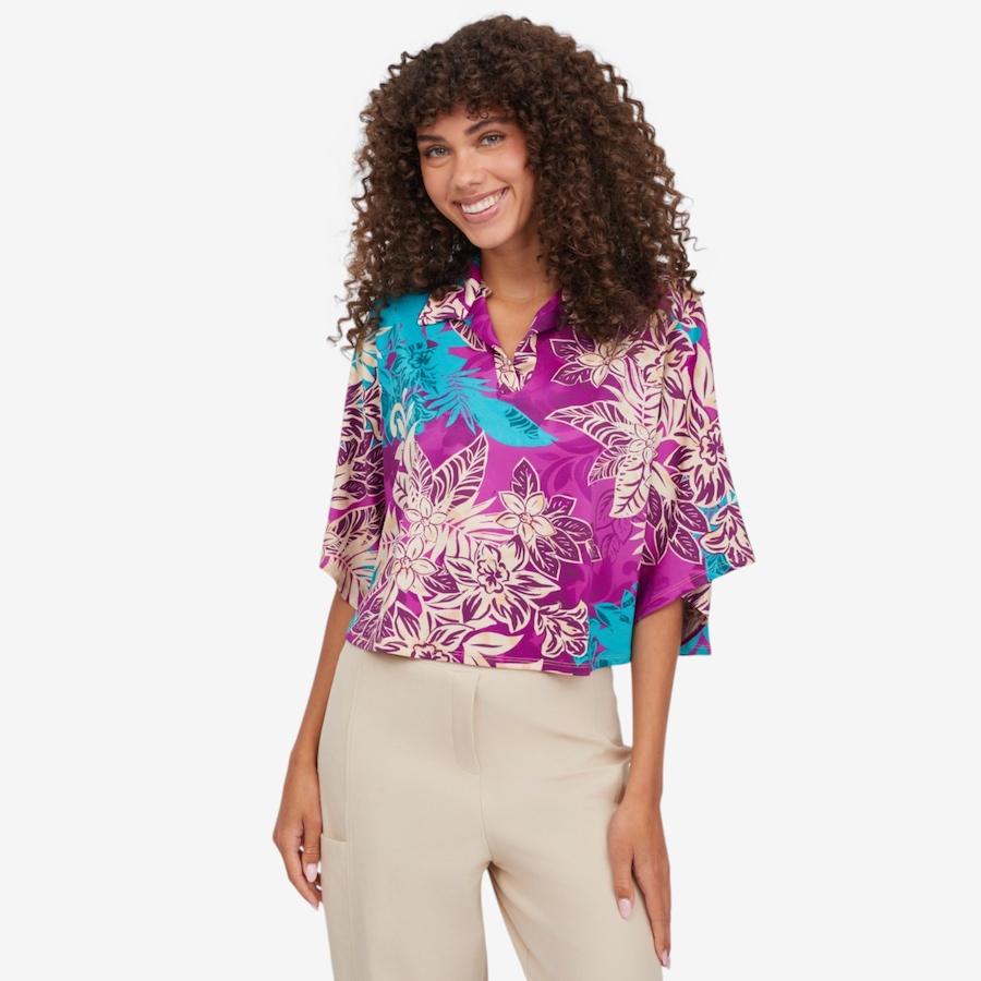 Image 123590_PUMU.jpg, Product 123-590 / Price $69.99, Kim & Co. Brazil Knit Johnny Collar Poncho Top from Kim & Co. on TSC.ca's Fashion department
