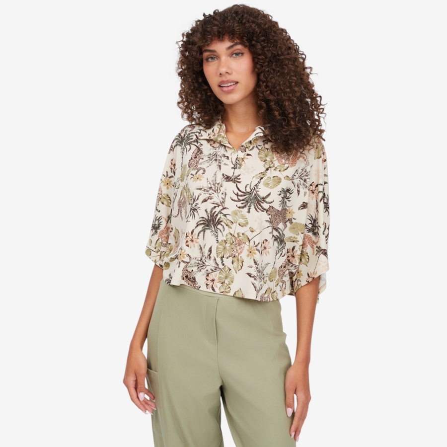 Image 123590_SAGAL.jpg, Product 123-590 / Price $69.99, Kim & Co. Brazil Knit Johnny Collar Poncho Top from Kim & Co. on TSC.ca's Fashion department