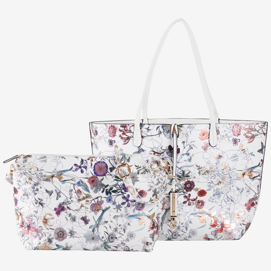 Image 123615_MTI.jpg, Product 123-615 / Price $64.99, Red Coral Reversible Foil Floral Tote Two-Piece Set from Red Coral Fashions on TSC.ca's Fashion department