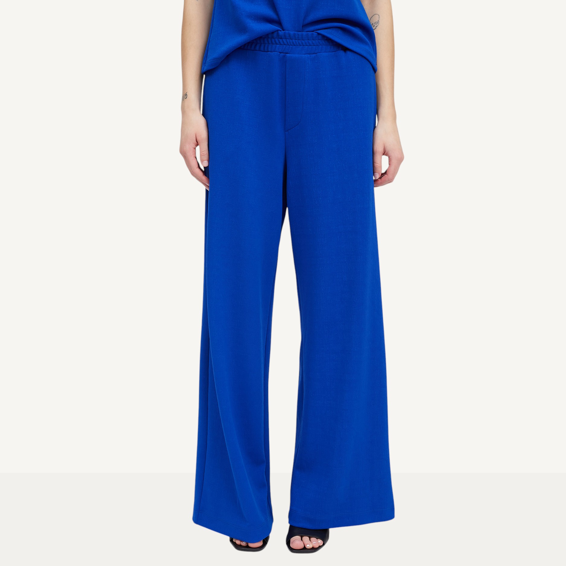 Marallis Linen Jacquard Corded Lightweight Wide Leg Pant - TSC.ca