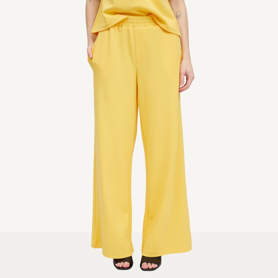 Image 123628_YEL.jpg, Product 123-628 / Price $29.33, Marallis Linen Jacquard Corded Lightweight Wide Leg Pant from Marallis on TSC.ca's Fashion department