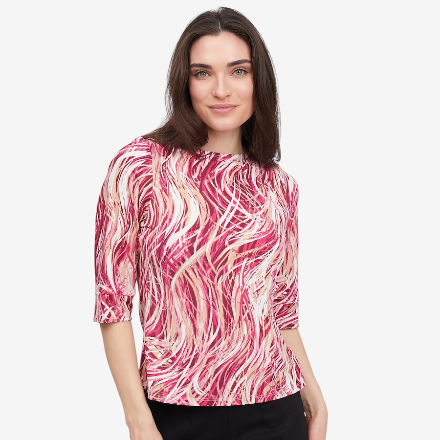 Image 123630_PNK.jpg, Product 123-630 / Price $39.88, Marallis Printed Boat Neck Blouse from Marallis on TSC.ca's Fashion department