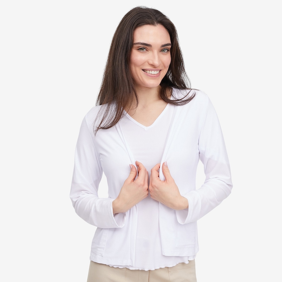 Image 123635_WHT.jpg, Product 123-635 / Price $44.88, Marallis ITY V-neck Cardigan from Marallis on TSC.ca's Fashion department