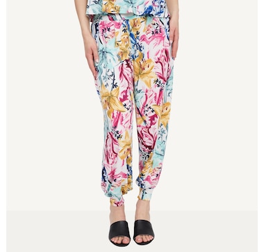 Marallis Haci High-waisted Flowy Harem Pants
