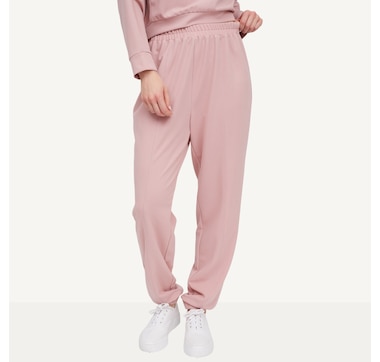 Marallis Scuba Crepe Elastic Waist Jogger With Decorative Seam