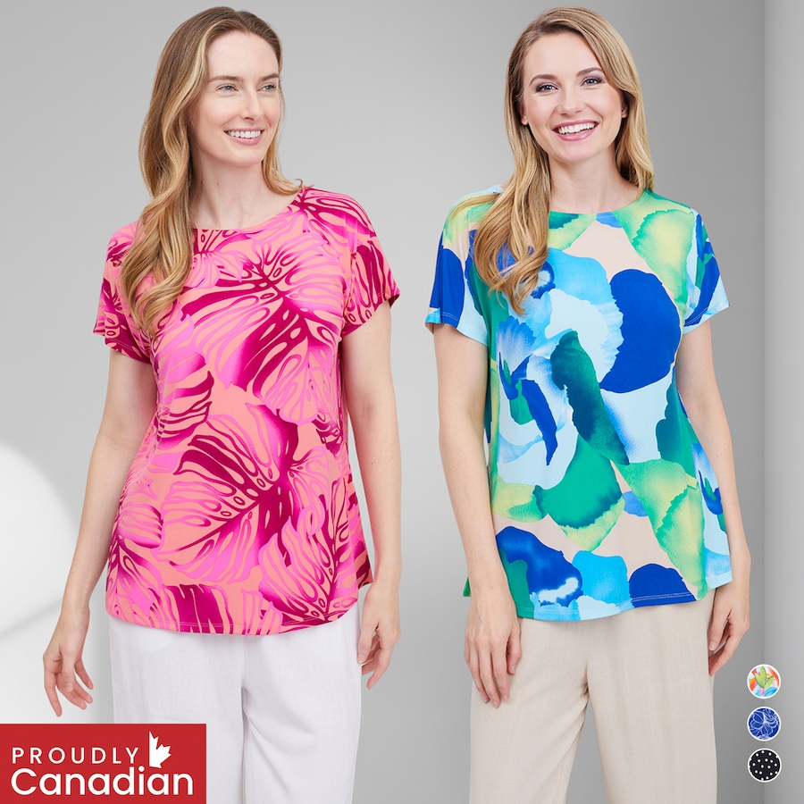 Image 123656_ALTMORE100.jpg, Product 123-656 / Price $64.99, Mr. Max Extended Dolman Sleeve Brazil Knit Print Top from Mr. Max on TSC.ca's Fashion department