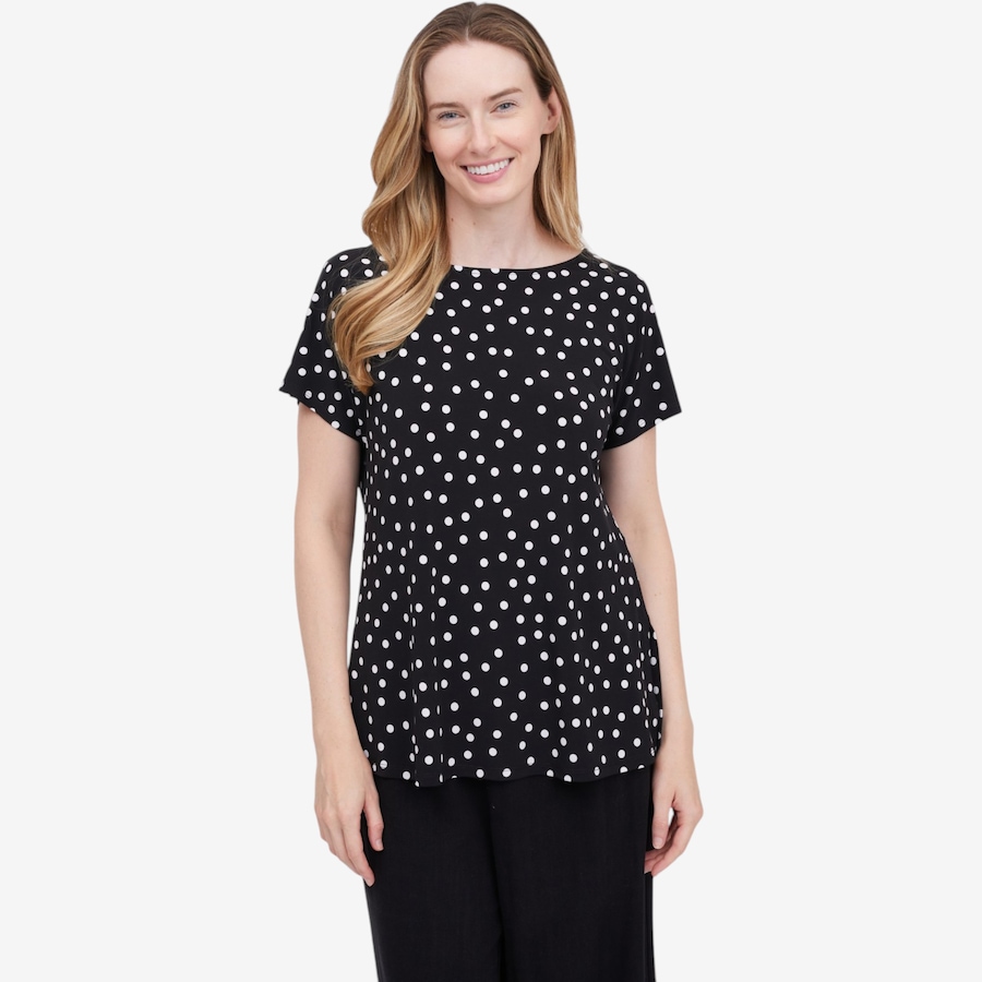 Image 123656_BKW.jpg, Product 123-656 / Price $64.99, Mr. Max Extended Dolman Sleeve Brazil Knit Print Top from Mr. Max on TSC.ca's Fashion department