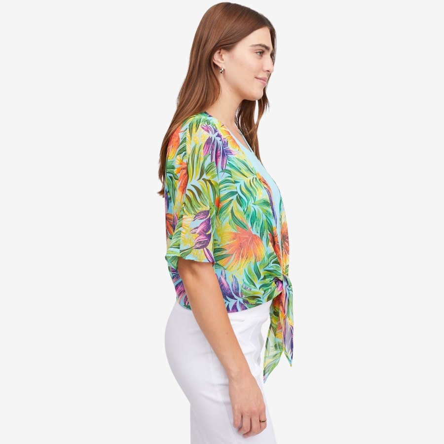 Image 123657_ALTMORE1.jpg, Product 123-657 / Price $49.99, Mr. Max Printed Chiffon Tie Front Cardigan from Mr. Max on TSC.ca's Fashion department