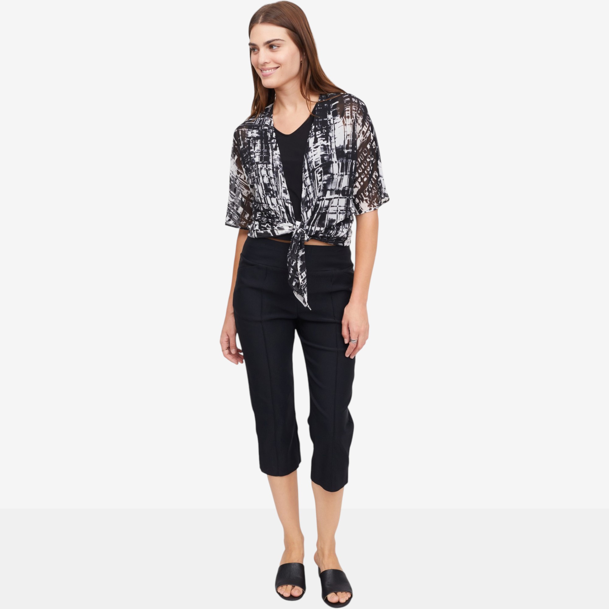Mr. Max Modern Stretch Crop Pants with Pintuck Detail - TSC.ca