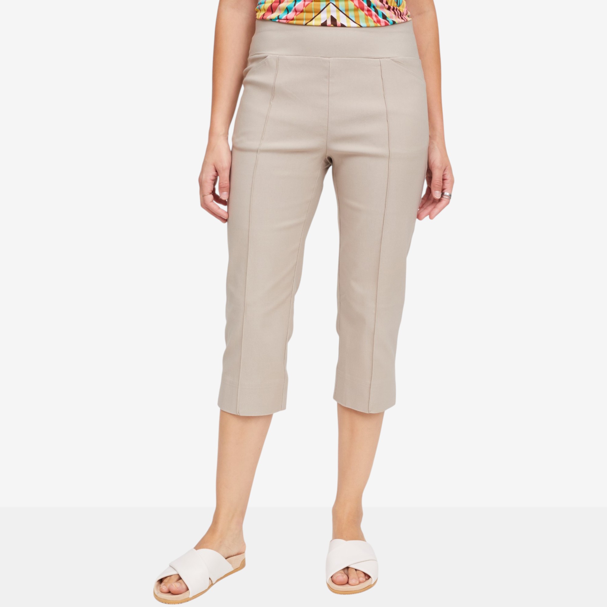 Mr. Max Modern Stretch Crop Pants with Pintuck Detail - TSC.ca