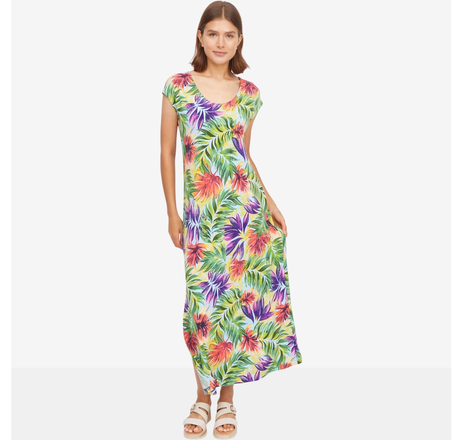 Image 123661_AQM.jpg, Product 123-661 / Price $74.99, Mr. Max Brazil Knit Claire Maxi Dress from Mr. Max on TSC.ca's Fashion department
