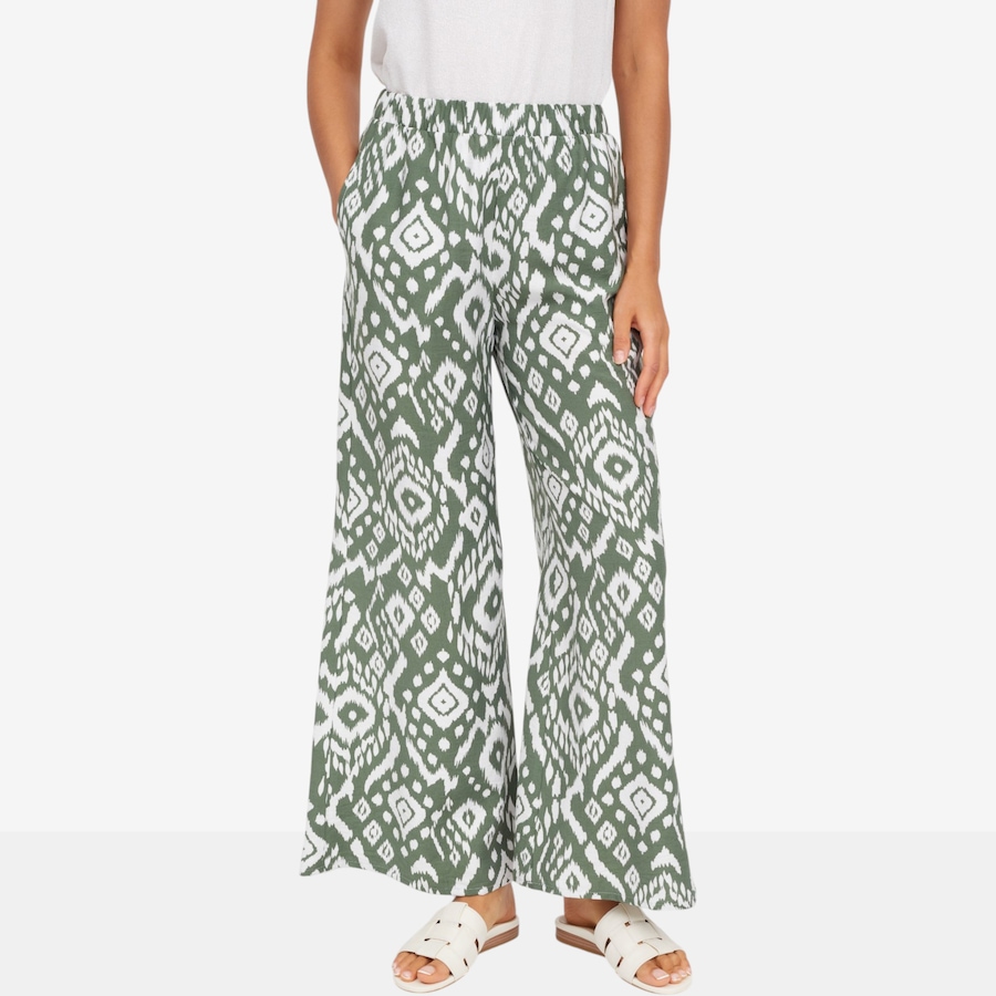 Image 123667_OLWHT.jpg, Product 123-667 / Price $69.99, Mr. Max Santa Barbara Printed Wide Leg Pant from Mr. Max on TSC.ca's Fashion department