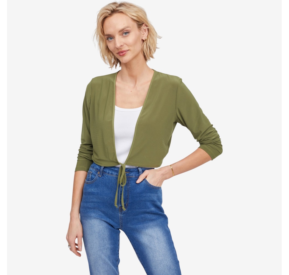 Image 123670_OLI.jpg, Product 123-670 / Price $39.99, Mr. Max Brazil Knit Riviera Bolero Cardigan from Mr. Max on TSC.ca's Fashion department