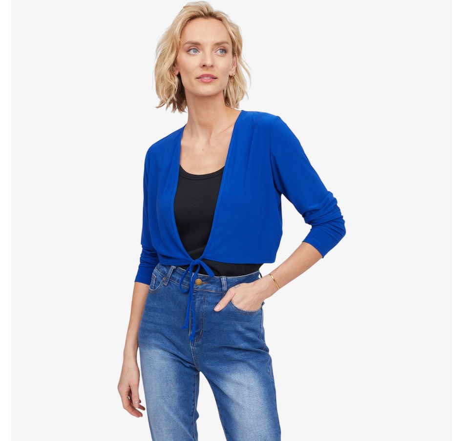 Image 123670_ROY.jpg, Product 123-670 / Price $39.99, Mr. Max Brazil Knit Riviera Bolero Cardigan from Mr. Max on TSC.ca's Fashion department