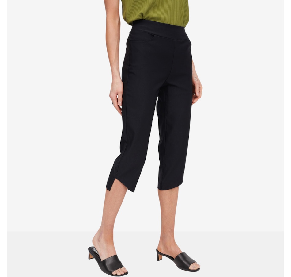 Image 123673_BLK.jpg, Product 123-673 / Price $69.99, Mr. Max Modern Stretch Crop Pant with Tulip Hem Detail from Mr. Max on TSC.ca's Fashion department