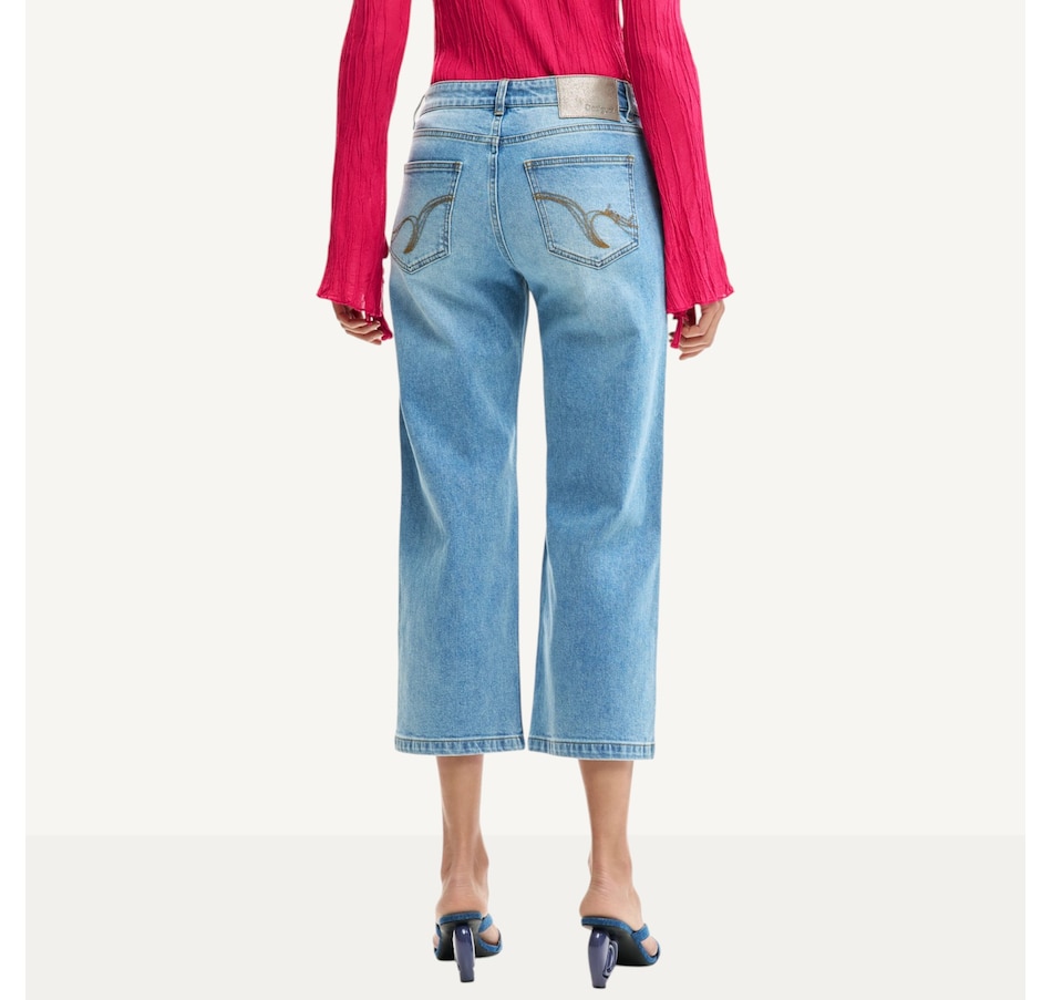 Image 123689_ALTMORE2.jpg, Product 123-689 / Price $189.99, Desigual Patch Denim Pant from Desigual on TSC.ca's Fashion department