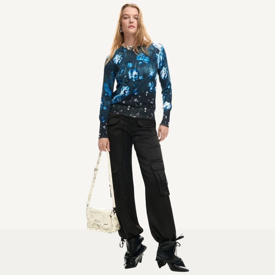 Image 123691_BLU.jpg, Product 123-691 / Price $84.88, Desigual Floral Pullover from Desigual on TSC.ca's Fashion department