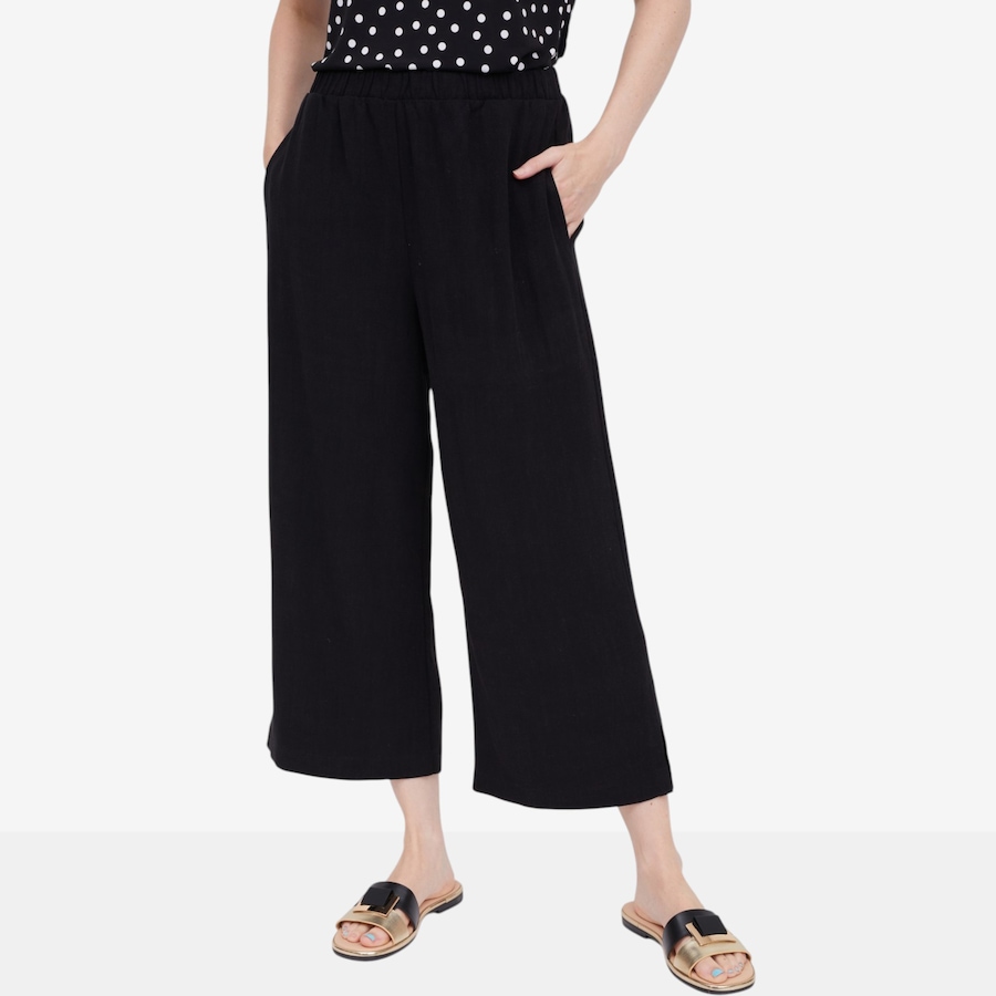 Image 123729_BLK.jpg, Product 123-729 / Price $49.99, Mr. Max Magic Linen Crop Pull-On Pant from Mr. Max on TSC.ca's Fashion department