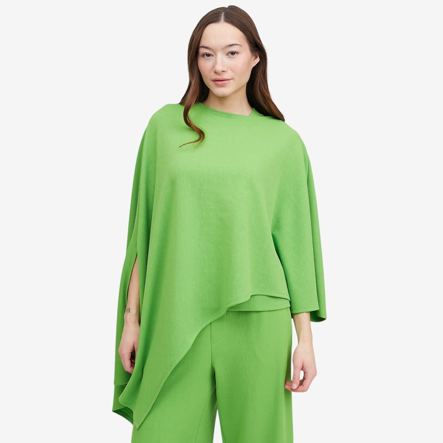 Image 123850_GRN.jpg, Product 123-850 / Price $64.88, Marallis Linen Jacquard Asymmetrical Shawl from Marallis on TSC.ca's Fashion department