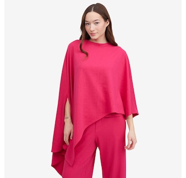 Marallis Linen Jacquard Asymmetrical Shawl