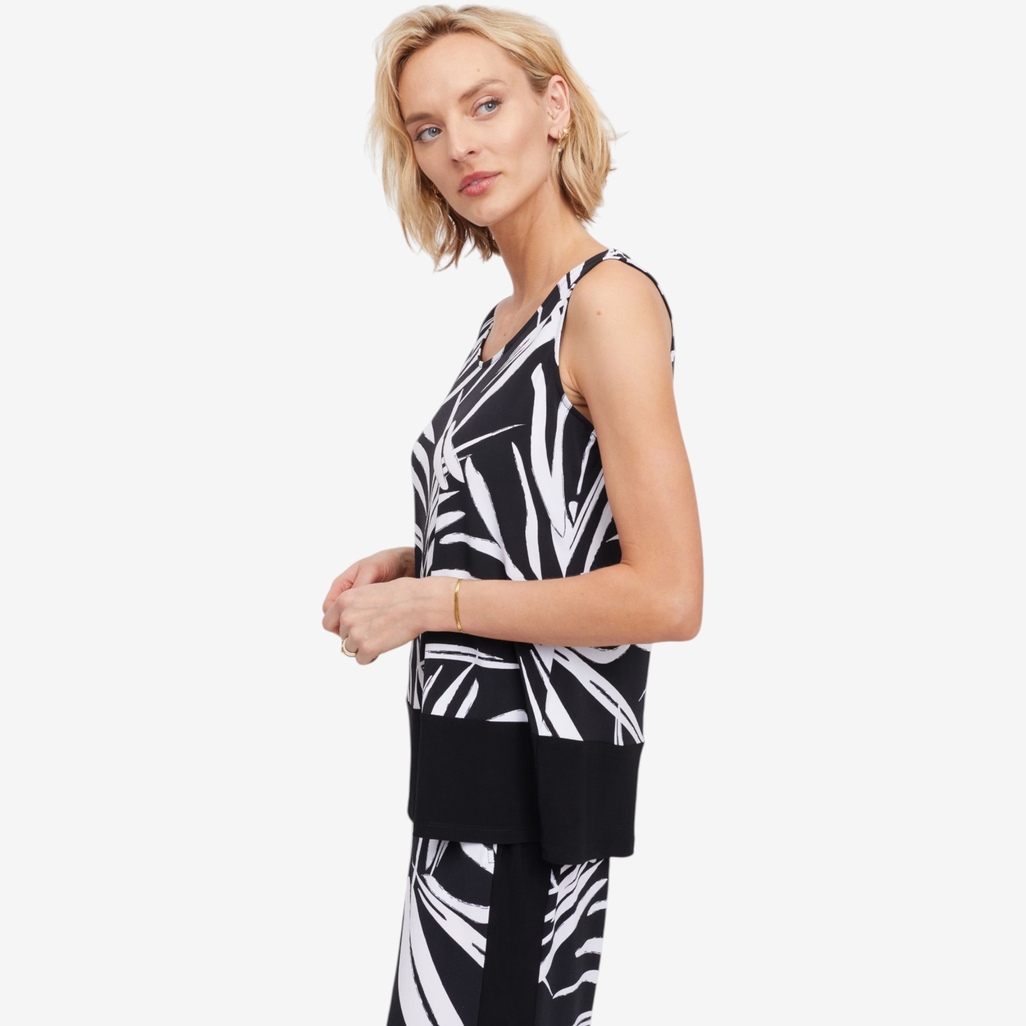 Mr. Max Brazil Knit Print Tank with Solid Trim Detail - TSC.ca