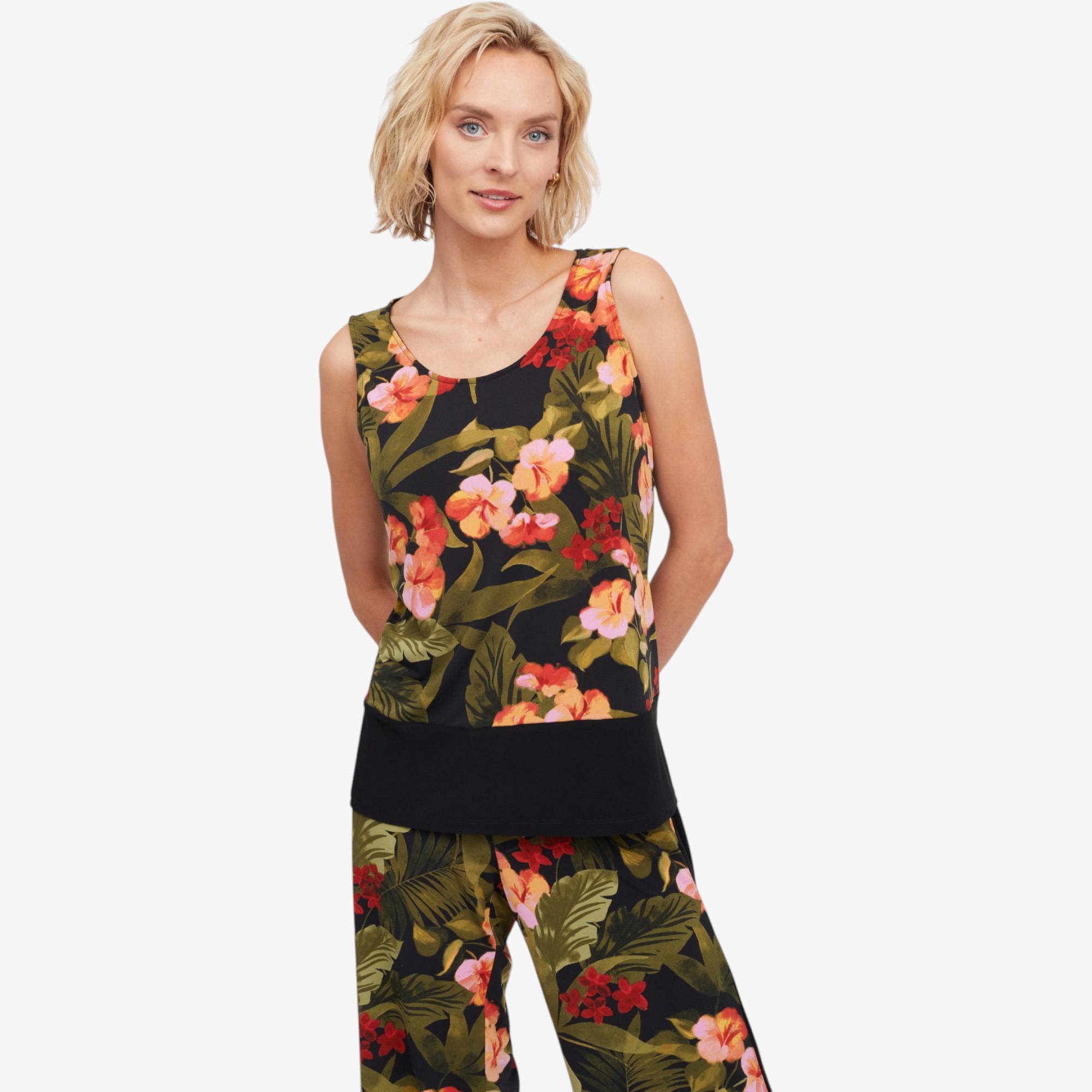 Mr. Max Brazil Knit Print Tank with Solid Trim Detail - TSC.ca
