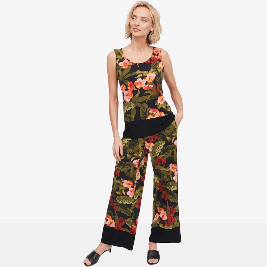 Image 123863_ALTMORE6.jpg, Product 123-863 / Price $59.99, Mr. Max Brazil Knit Print Wide Leg Pant with Solid Trim Detail from Mr. Max on TSC.ca's Fashion department
