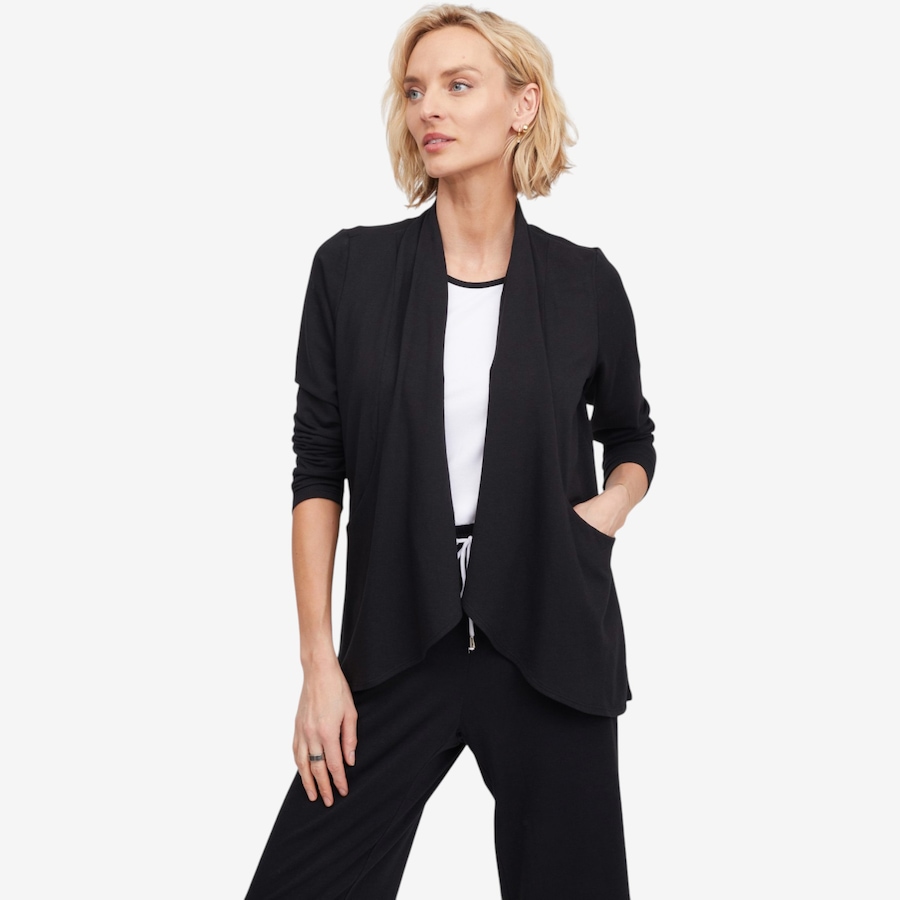 Image 123865_BLK.jpg, Product 123-865 / Price $89.99, Mr. Max Soft Touch Terry Serena Open Cardigan with Pockets from Mr. Max on TSC.ca's Fashion department