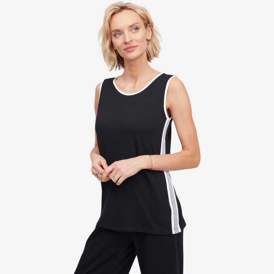 Image 123866_BLK.jpg, Product 123-866 / Price $39.88, Mr. Max Soft Touch Terry Naomi Tank Top with Contrast Detail from Mr. Max on TSC.ca's Fashion department