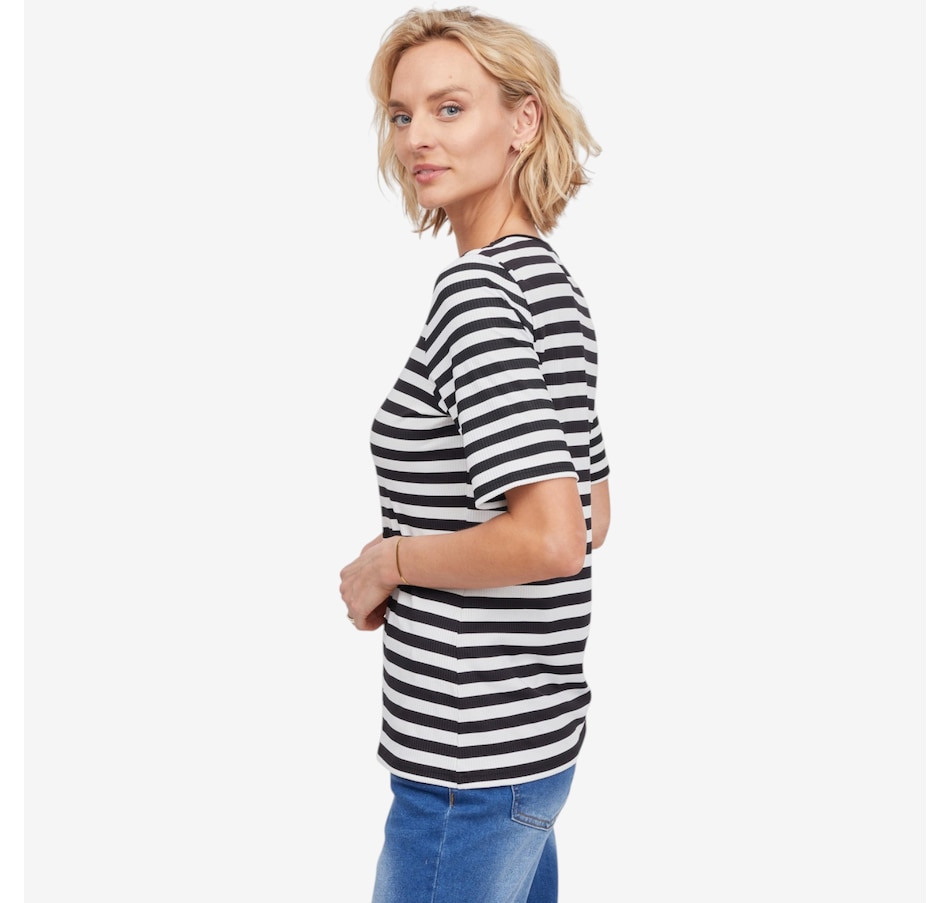 Image 123867_ALTMORE1.jpg, Product 123-867 / Price $69.99, Mr. Max Venus Elbow Sleeve Stripe Top with Heart Detail from Mr. Max on TSC.ca's Fashion department