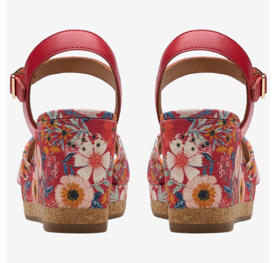Image 123936_ALTMORE4.jpg, Product 123-936 / Price $150.00, Clarks Chicly Floral Wedge Sandal from Clarks Footwear on TSC.ca's Shoes department