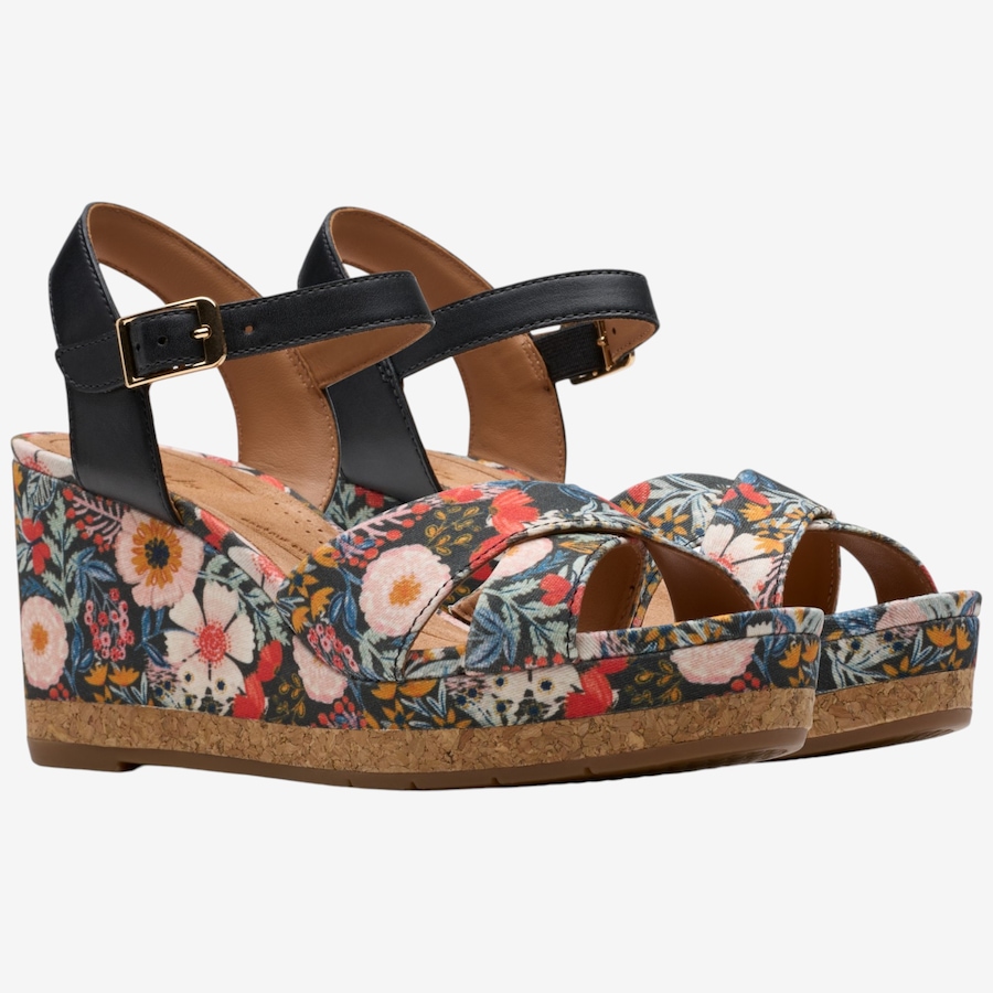 Image 123936_BLT.jpg, Product 123-936 / Price $89.88, Clarks Chicly Floral Wedge Sandal from Clarks Footwear on TSC.ca's Shoes department