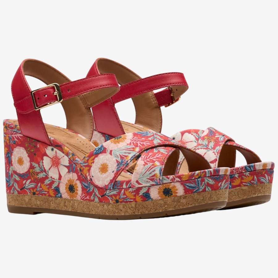 Image 123936_RPI.jpg, Product 123-936 / Price $89.88, Clarks Chicly Floral Wedge Sandal from Clarks Footwear on TSC.ca's Shoes department