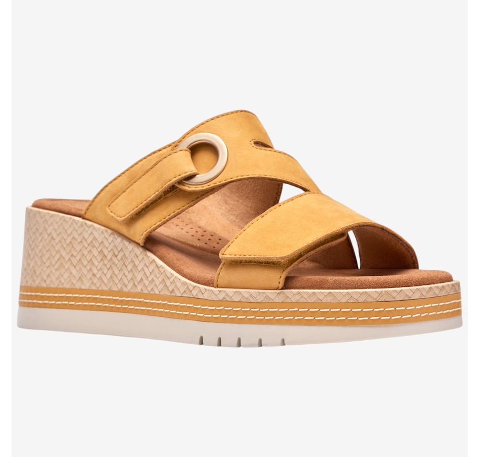 Image 123937_YEL.jpg, Product 123-937 / Price $150.00, Clarks Kidiki Cove Wedge Sandal from Clarks Footwear on TSC.ca's Shoes department