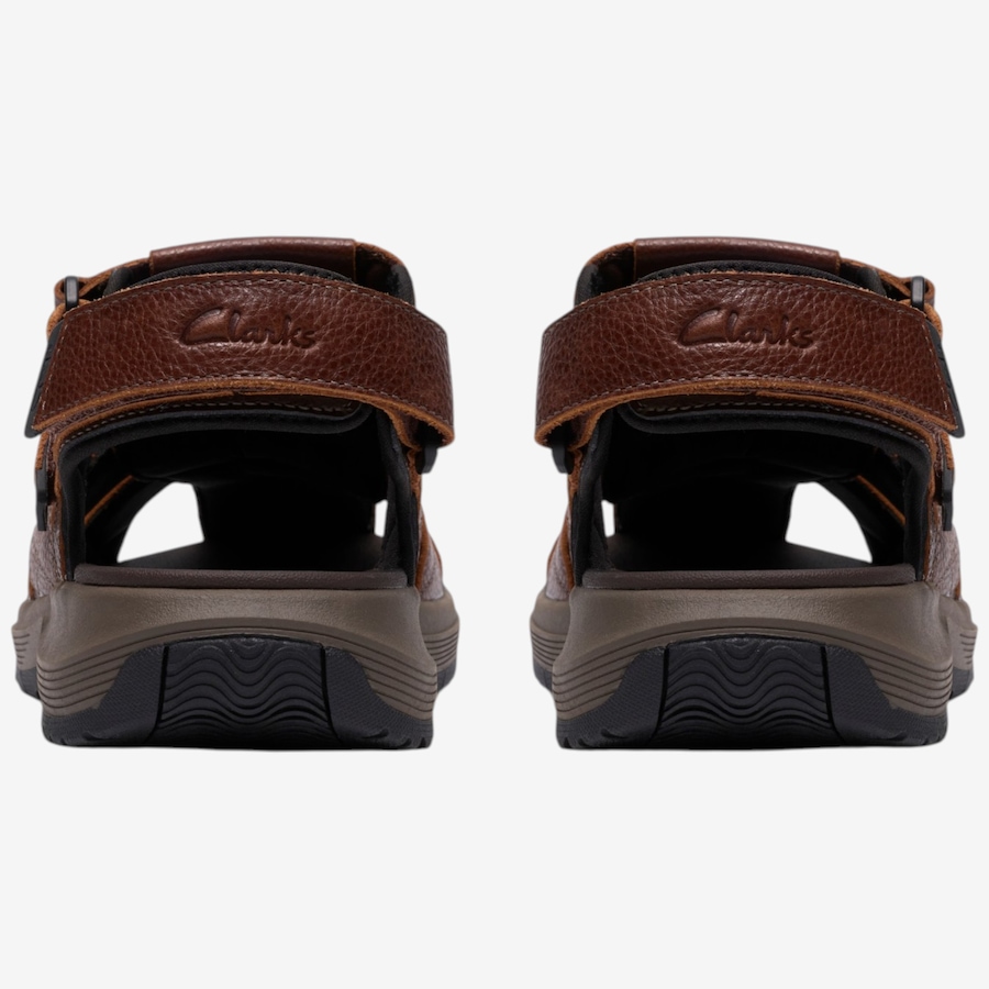 Clarks Leather Sport Sandals Fisherman Men 12M Brown Adjustable Straps 63581‎ Clarks Men main image 4