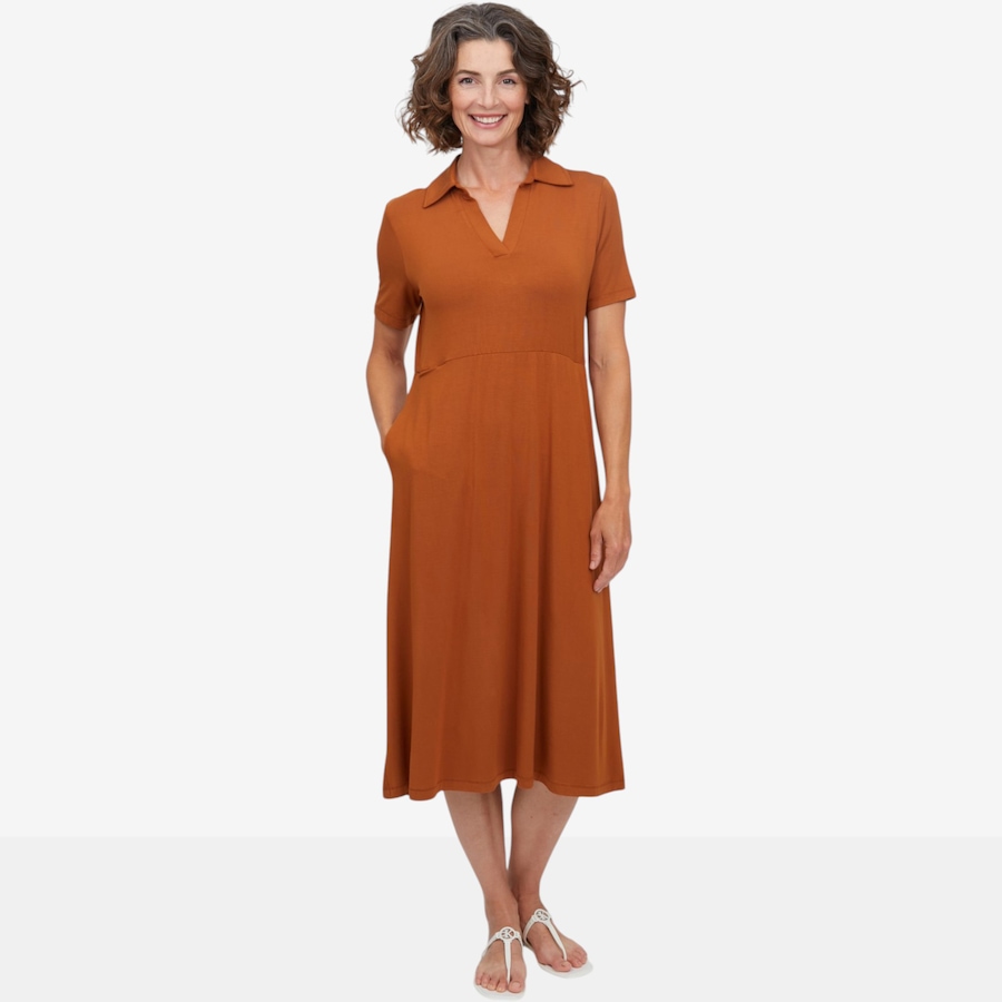 Image 124007_RSW.jpg, Product 124-007 / Price $79.99, Mr. Max Knit Sarah Dress with Johnny Collar from Mr. Max on TSC.ca's Fashion department