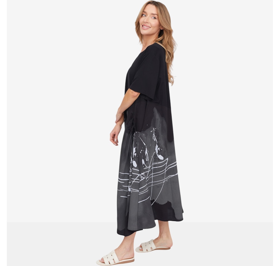 Image 124118_ALTMORE2.jpg, Product 124-118 / Price $99.99, Red Coral Artistic Print Midi Dress from Red Coral Fashions on TSC.ca's Fashion department
