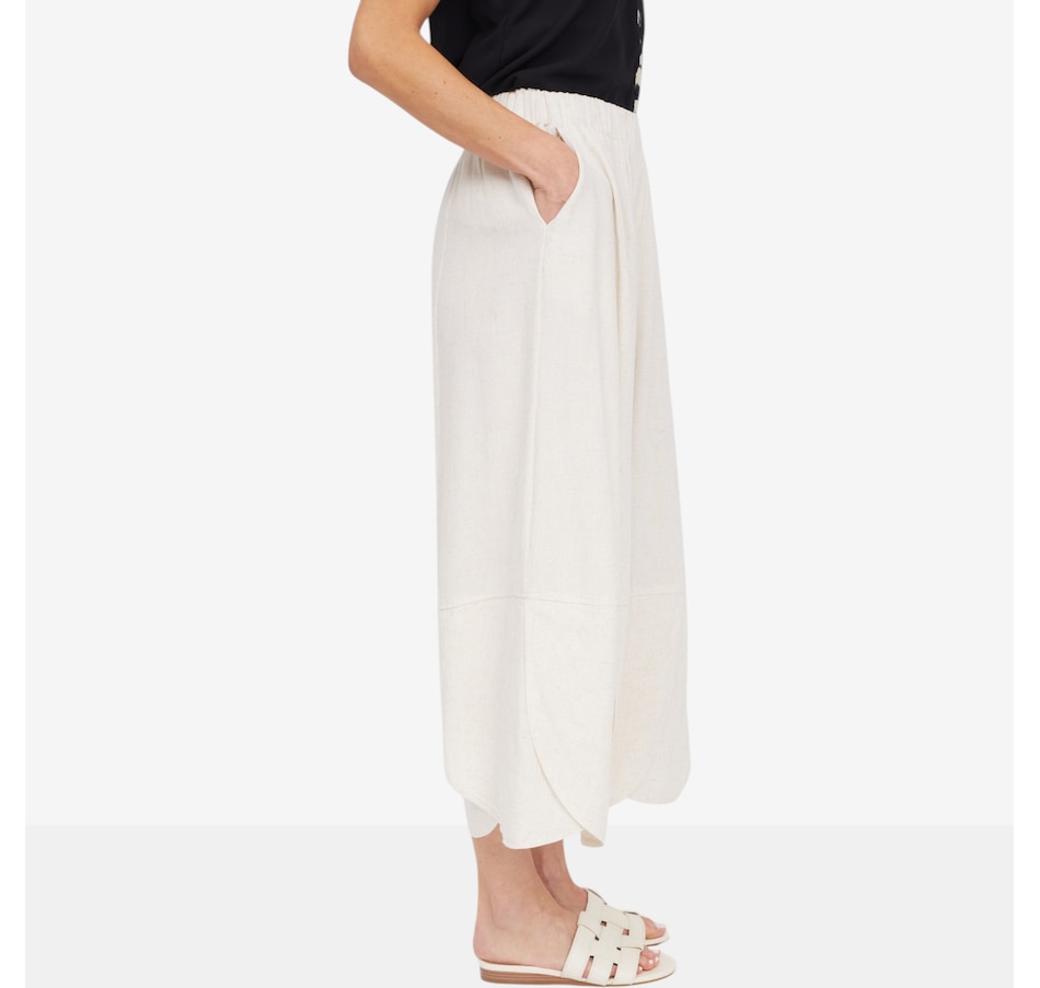 Image 124127_ALTMORE1.jpg, Product 124-127 / Price $99.99, Red Coral Linen Cotton Blend Tulip Hem Pant from Red Coral Fashions on TSC.ca's Fashion department