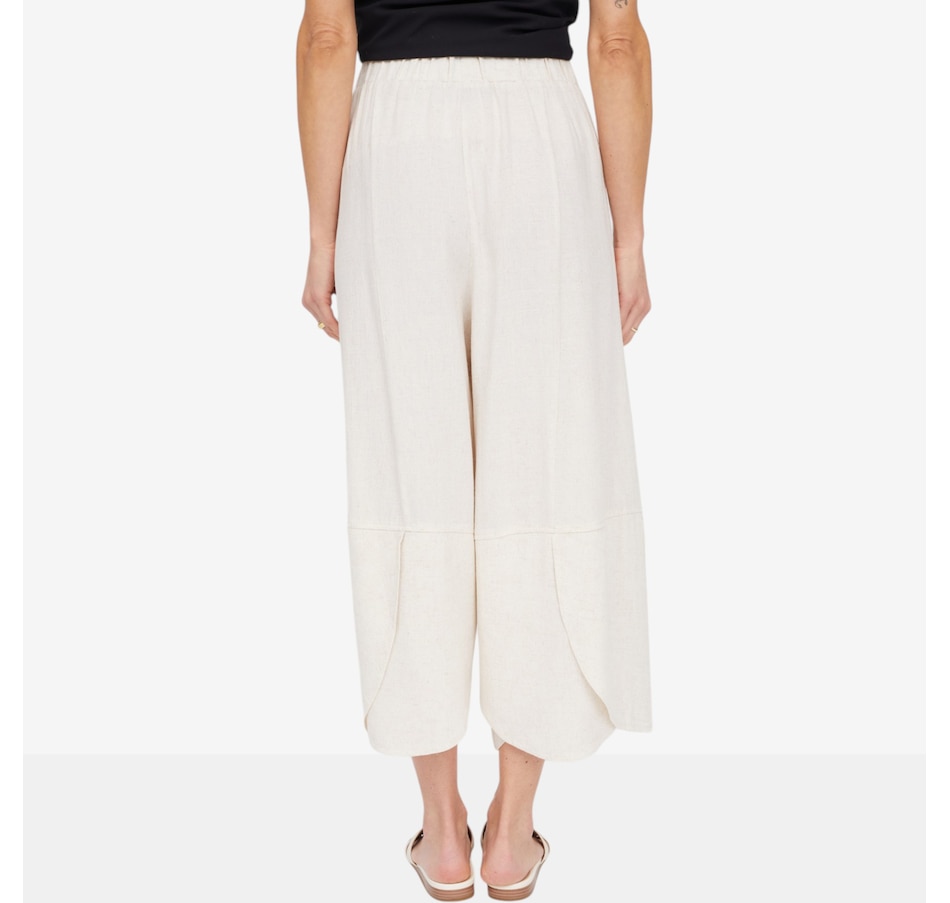 Image 124127_ALTMORE3.jpg, Product 124-127 / Price $99.99, Red Coral Linen Cotton Blend Tulip Hem Pant from Red Coral Fashions on TSC.ca's Fashion department